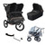 Out N About Nipper Double V6 Plus Newborn and Toddler Bundle - Summit Black