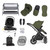 Ickle Bubba Stomp Luxe Nimbus Travel & Home Bundle - Black/Woodland/Black