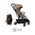 Silver Cross Nia Stroller with Carrycot - Champagne