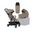 Silver Cross Nia Stroller with Carrycot & FREE Footmuff - Champagne