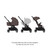 Silver Cross Nia Stroller with Carrycot - Chocolate