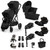 Cybex Gazelle S Black Twin Cloud G Travel System - Moon Black