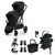Cybex Gazelle S Black Double Aton B2 Travel System Bundle - Moon Black