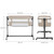 Kinderkraft Neste Up 2 Bedside Crib - Beige