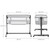 Kinderkraft Nestee Up 2 Bedside Crib - Full Light Grey