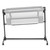 Kinderkraft Nestee Up 2 Bedside Crib - Full Light Grey