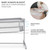 Kinderkraft Nestee Up 2 Bedside Crib - Light Grey