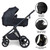 My Babiie MB450 LUXE 2-in-1 Pushchair & Carrycot - Black