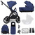 My Babiie MB450 LUXE 2-in-1 Pushchair & Carrycot - Indigo