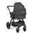 Ickle Bubba Stomp Luxe Cabriofix i-Size Travel System - Black/Charcoal Grey/Tan