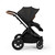 Ickle Bubba Stomp Luxe Cabriofix i-Size Travel System - Black/Charcoal Grey/Tan