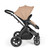 Ickle Bubba Stomp Luxe Cabriofix i-Size Travel System - Black/Desert/Black