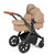 Ickle Bubba Stomp Luxe Cabriofix i-Size Travel System - Black/Desert/Tan