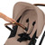 Ickle Bubba Stomp Luxe Cabriofix i-Size Travel System - Black/Desert/Tan