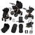 Ickle Bubba Stomp Luxe Cabriofix i-Size Travel System - Bronze/Midnight/Black