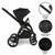 My Babiie MB450 LUXE 3-in-1 Travel System + Rotating Car Seat & Base - Black