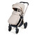 My Babiie MB450 LUXE 3-in-1 Travel System + Rotating Car Seat & Base - Feather