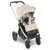 My Babiie MB450 LUXE 3-in-1 Travel System + Rotating Car Seat, Toddler Seat & Base - Feather