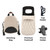 My Babiie MB450 LUXE 3-in-1 Travel System + Rotating Car Seat, Toddler Seat & Base - Feather