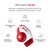 Tonies Bluetooth Headphones - Sunset Red