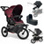 Out N About Nipper V6 Plus Switch Newborn Bundle - Brambleberry Red