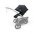 Out N About Nipper V6 Plus Switch Newborn Bundle - Rocksalt Grey