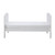 Ickle Bubba Coleby Mini Cot Bed & Premium Sprung Mattress - White