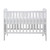 Ickle Bubba Coleby Mini Cot Bed & Premium Sprung Mattress - White