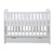 Ickle Bubba Coleby Mini Cot Bed, Under Drawer & Premium Sprung Mattress - White