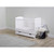 Ickle Bubba Coleby Mini Cot Bed, Under Drawer & All Seasons Premium Pocket Sprung Mattress - White