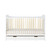 Ickle Bubba Coleby Cot Bed, Under Drawer & Fibre Mattress - Scandi White