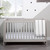 Ickle Bubba Pembrey Cot Bed and Fibre Mattress - Ash Grey