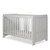 Ickle Bubba Pembrey Cot Bed and All Seasons Premium Pocket Sprung Mattress - Ash Grey