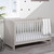 Ickle Bubba Pembrey Cot Bed and All Seasons Premium Pocket Sprung Mattress - Ash Grey
