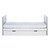 Ickle Bubba Pembrey Cot Bed, Under Drawer and Fibre Mattress - Ash Grey & White