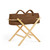 Ickle Bubba Nova Moses Basket & Stand - Mocha/Pine