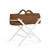 Ickle Bubba Nova Moses Basket & Stand - Mocha/White