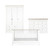 CuddleCo Clara Luxe 3 Piece Room Set - White/Ash