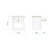 CuddleCo Clara Bedside Table - White/Ash