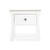 CuddleCo Clara Bedside Table - White/Ash