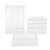 CuddleCo Beaumont 3 Piece Room Set - White
