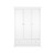 CuddleCo Beaumont Triple Wardrobe - White