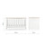 CuddleCo Burford Cot Bed - White/Oak