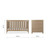 CuddleCo Burford Cot Bed - Oak