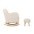 CuddleCo Etta Nursing Chair & Footstool - Sand