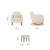 CuddleCo Etta Nursing Chair & Footstool - Sand