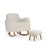 CuddleCo Etta Nursing Chair & Footstool - Boucle Off White