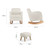 CuddleCo Etta Nursing Chair & Footstool - Boucle Off White