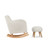 CuddleCo Etta Nursing Chair & Footstool - Boucle Off White