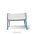 SnuzPod Studio Bedside Crib with Mattress - Santorini Sky